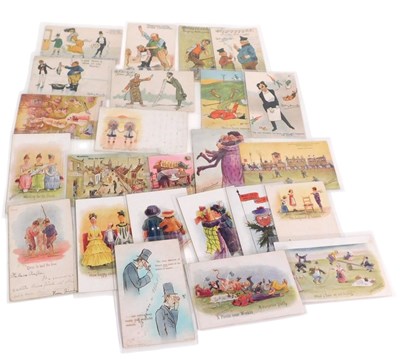 Lot 262 - Edwardian and later humorous postcards,...