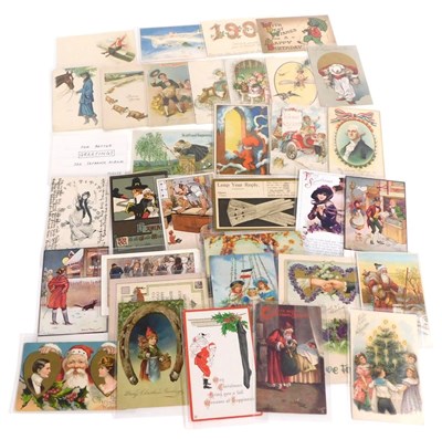 Lot 265 - Edwardian and later postcards, including...