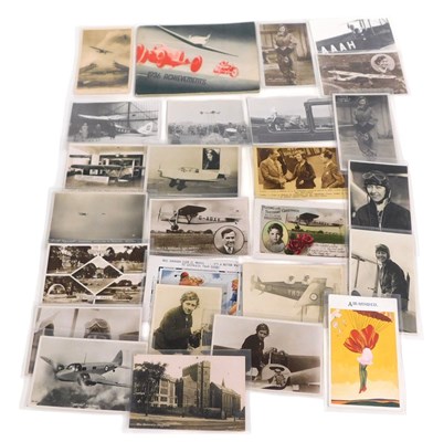 Lot 299 - Aeronautical postcards, relating to Amy...