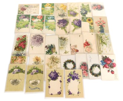 Lot 304 - A group of early 20thC Botanical postcards,...