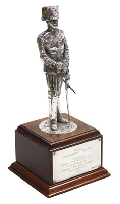 Lot 3 - An Elizabeth II silver filled figure of An...
