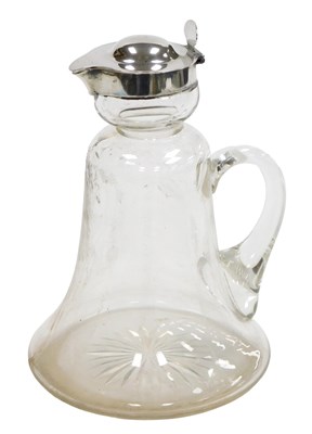 Lot 101 - An Edward VII cut glass claret jug, with...