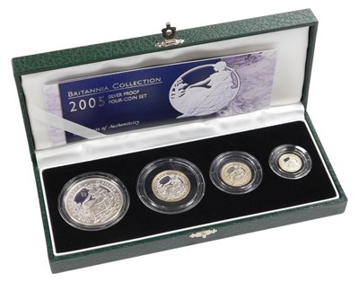 Lot 374 - A Royal Mint Britannia Collection 2005 Silver...