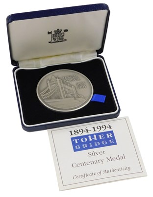 Lot 382 - A Royal Mint Silver Centenary Medal for Tower...