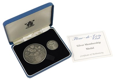Lot 390 - A Royal Mint Fleur-de-Coin Club Silver...