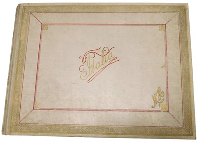 Lot 123 - A late 19thC album of studio photographs of...