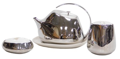 Lot 6 - An early 21stC Georg Jensen stainless steel...