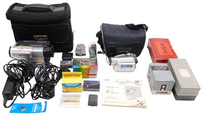 Lot 46 - A Samsung 990x Digital Zoom camcorder,...