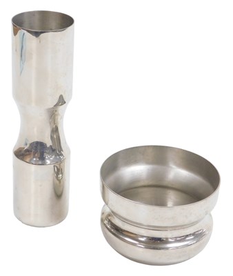 Lot 49 - A Miranda Watson designed polished pewter vase,...