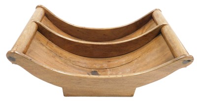 Lot 51 - A Georgian mahogany cheese coaster, of twin...