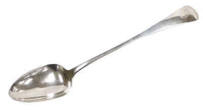 Lot 307 - A George IV silver Old English pattern basting...