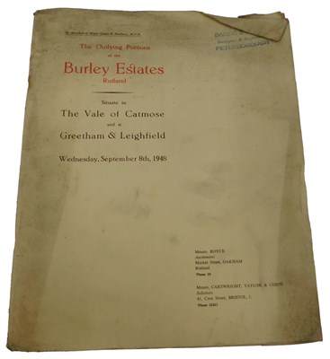 Lot 24 - An auction catalogue for The Outlying Portions...