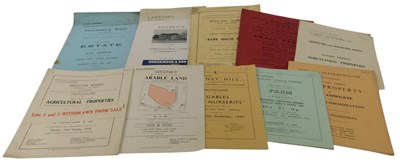 Lot 51 - Auction catalogues relating to properties and...