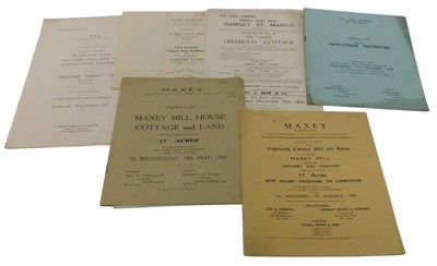 Lot 52 - Auction catalogues relating to property and...