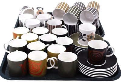 Lot 164 - A group of Susie Cooper porcelain coffee wares,...