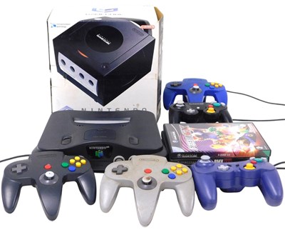 Lot 173 - A Nintendo Game Cube, boxed, together with a...
