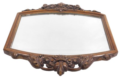 Lot 197 - A Victorian mahogany wall mirror, of...