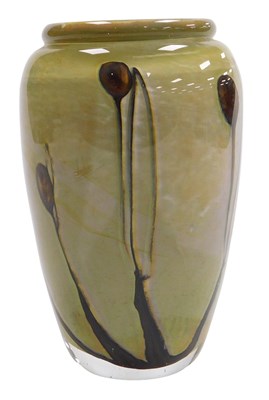 Lot 222 - An Orena glass vase, of ovoid form, with...
