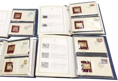 Lot 228 - Philately. 22ct gold and replicas of British...