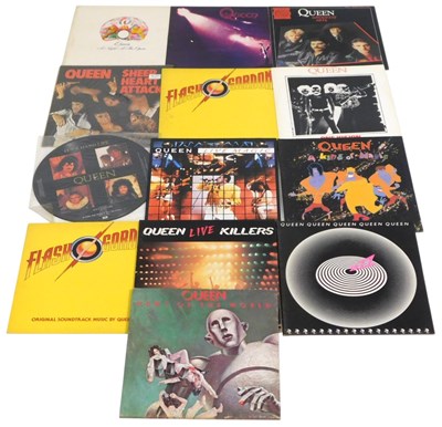 Lot 187 - Eleven Queen LPs, comprising One Vision...
