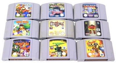 Lot 195 - Nine Nintendo games, including the New Tetris,...
