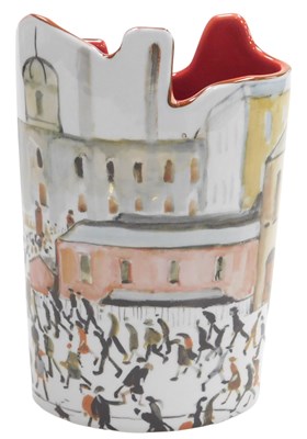 Lot 236 - A Beswick Silhouette d'Art L S Lowry vase,...