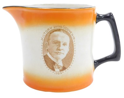 Lot 246 - A Gresley pottery political commemorative jug,...