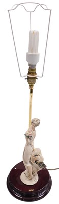 Lot 248 - A Florence Giuseppe Aramani figural table lamp,...
