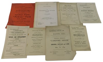 Lot 32 - Auction catalogues relating to Bourne and the...