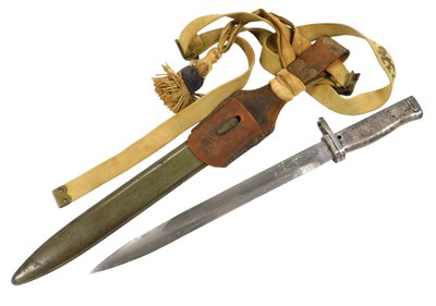 Lot 277 - A World War I Imperial German ersatz bayonet,...