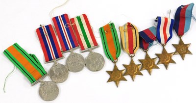 Lot 284 - A group of World War II medals, comprising two...