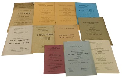 Lot 36 - Auction catalogues relating to Whittlesey near...