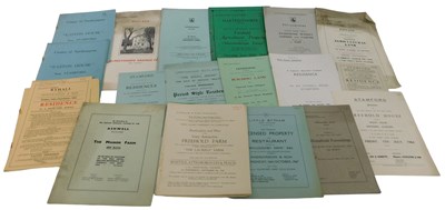 Lot 38 - Auction catalogues relating to Stamford and...
