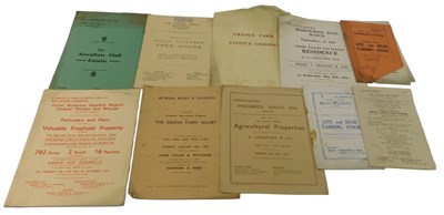 Lot 43 - Auction catalogues relating to Lincolnshire...