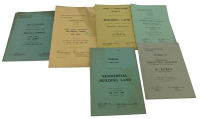 Lot 44 - Auction catalogues relating to Wisbech and the...
