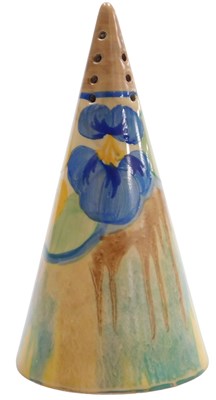 Lot 191 - A Clarice Cliff pottery Delicia Pansies...