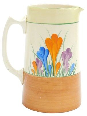 Lot 290 - A Clarice Cliff Bizarre Crocus pattern water...