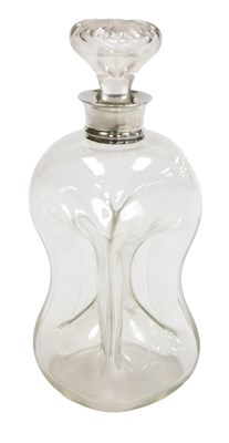 Lot 401 - An Edward VII cut glass decanter, and stopper,...
