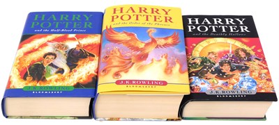Lot 375 - Rowling (JK). Harry Potter hardback first...