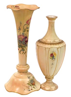 Lot 495 - A Royal Worcester blush porcelain vase, of...