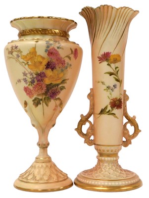 Lot 498 - A Royal Worcester blush porcelain vase, circa...