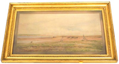 Lot 462 - Claude Hayes (British 1852-1922). Low tide at...