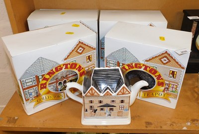 Lot 2029 - Four Ringtons collector's teapots, boxed,...