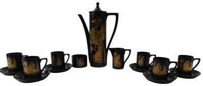 Lot 81 - A Portmeirion Phoenix pattern coffee service,...