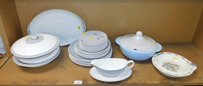 Lot 2052 - A Royal Doulton Frost Pine pattern part dinner...