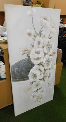Lot 2128 - 20thC School. Floral still life, acrylic on...
