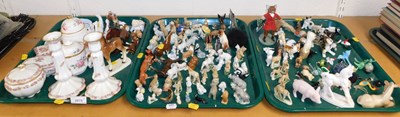 Lot 2075 - Wade Whimsies, together with Beswick style...