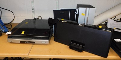 Lot 2091 - A Bush MTT1 mini turntable, together with a...