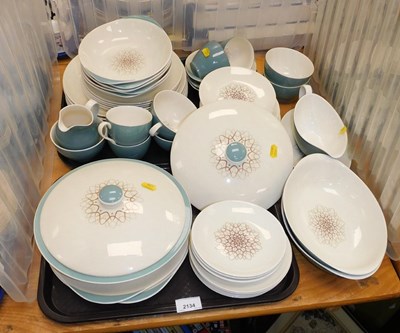Lot 2134 - A Royal Doulton Desert Star pattern part tea...