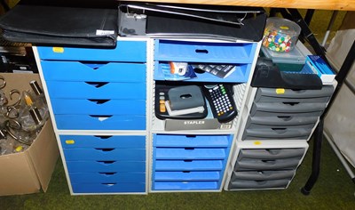 Lot 2139 - Office related items, to include plastic multi...